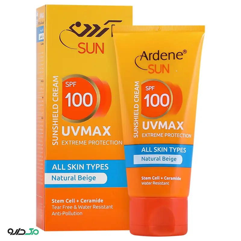 ضد آفتاب بژ طبیعی انواع پوست یو وی مکس آردن SPF100